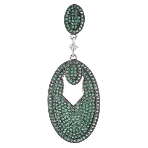 Серебряная подвеска с кубическим цирконием GP10293B-PD-WG JV
