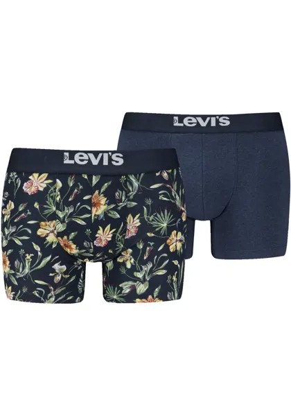 Боксеры Levi's с поясом с логотипом, синий