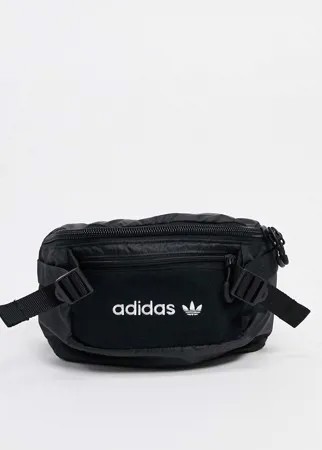 Черная сумка-кошелек на пояс adidas Originals premium tech-Желтый