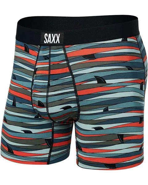 Боксеры SAXX UNDERWEAR Ultra Brief Fly, цвет Fins/Blue Multi