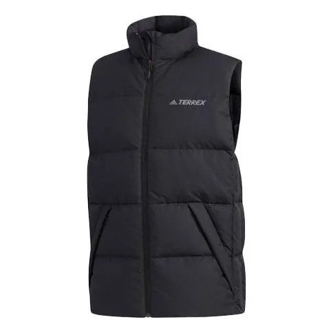 Пуховик adidas Xplr Dwn Vest Alphabet Casual Down Vest Black, черный