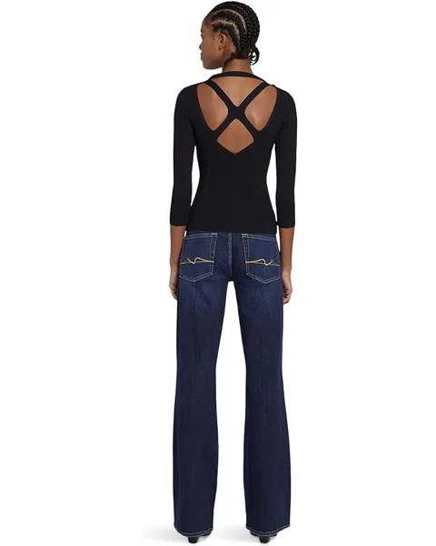 Свитер 7 For All Mankind Detail Back Rib Top, черный