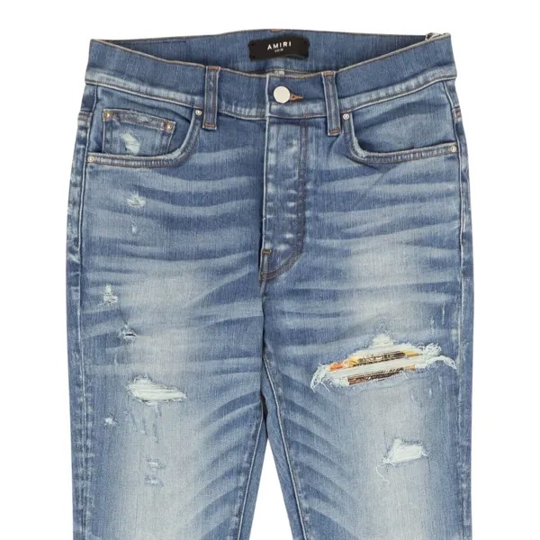 Джинсы прямого кроя Amiri Aloha Mx1 70-х - индиго, синий