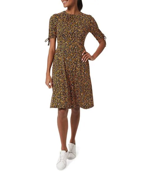 Платье Samantha с завязками на рукавах HOBBS LONDON, цвет Multi