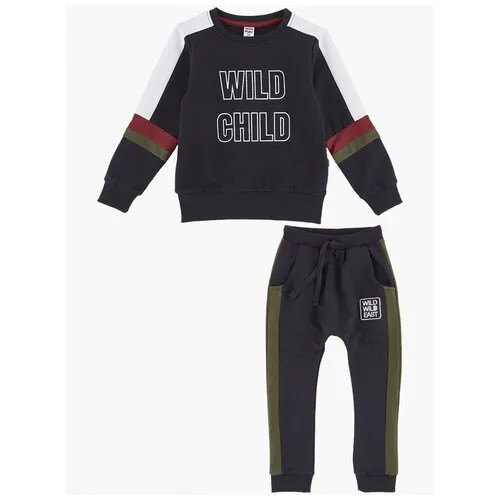 Костюм Mini Maxi, размер 98, хаки, черный