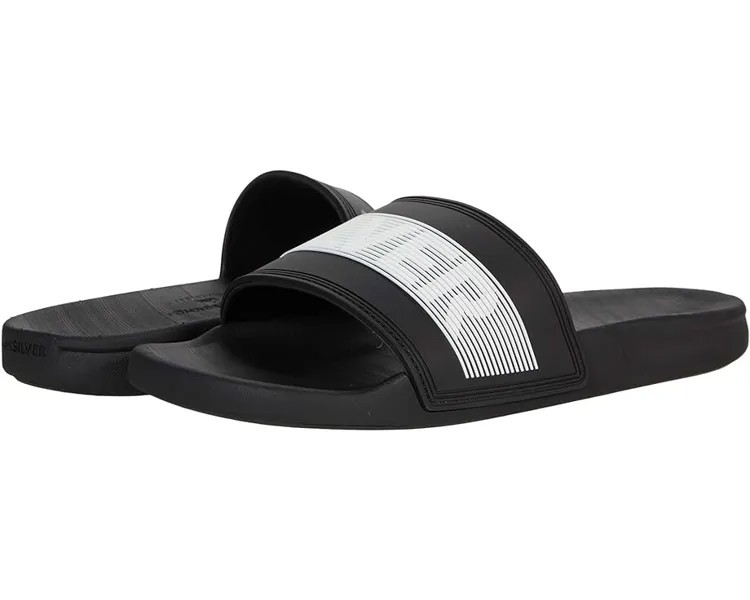 Сандалии Quiksilver Rivi Slide, цвет Black/White/Black