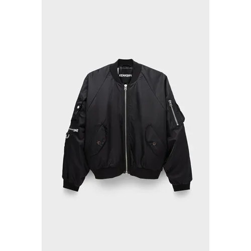 Бомбер FRENKEN short bomber jacket, размер 46, чёрный