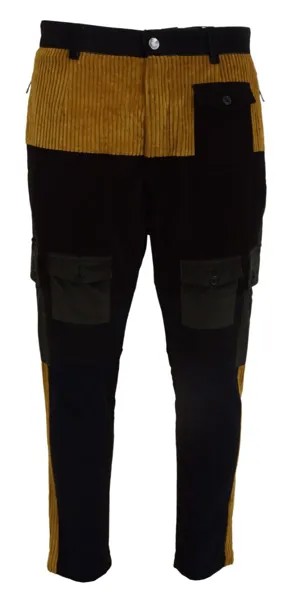 Брюки DOLCE - GABBANA Черные желтые хлопковые мужские брюки IT50/W36/L Рекомендуемая розничная цена 1500 долларов США