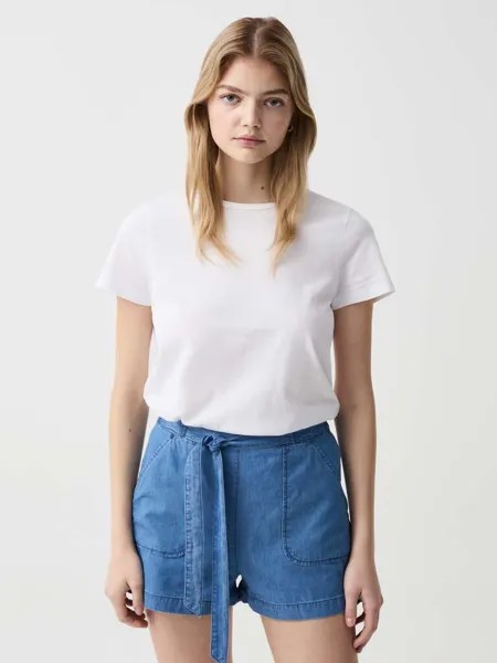 Струящиеся шорты с поясом Ovs, цвет denim
