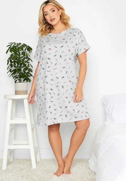 Платье из джерси DITSY PRINT  Yours Clothing, серый