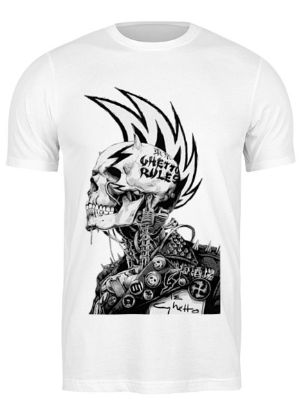 Футболка женская Printio Punks not dead белая 3XL