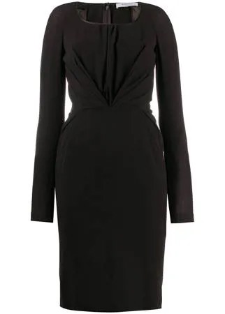 Givenchy Pre-Owned платье миди 2000-х годов с драпировкой