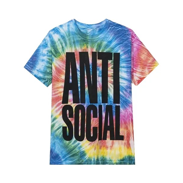 Футболка Anti Social Social Club Heatwave Rainbow Tie Dye