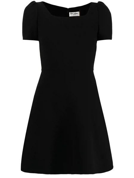 Yves Saint Laurent Pre-Owned платье мини с квадратным вырезом