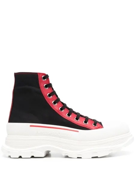 Alexander McQueen высокие кеды Tread Slick, черный