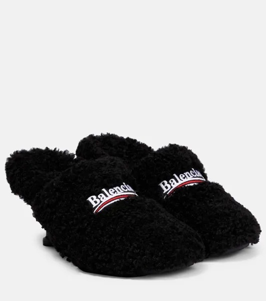 Туфли-лодочки Furry Closed Balenciaga, черный
