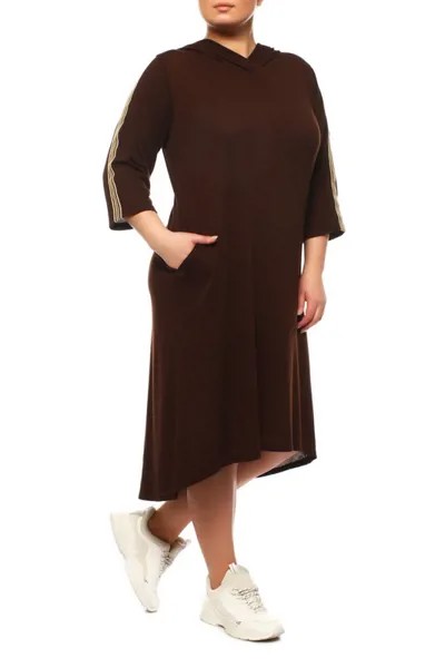 Повседневное платье женское ARTESSA PP65024BRW20 коричневое 56-58