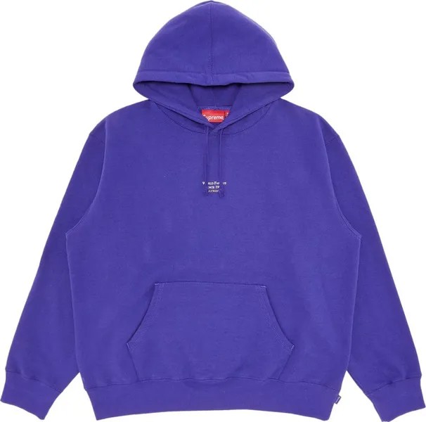 Толстовка Supreme World Famous Micro Hooded Sweatshirt 'Purple', фиолетовый