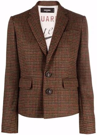 Dsquared2 однобортный блейзер в ломаную клетку