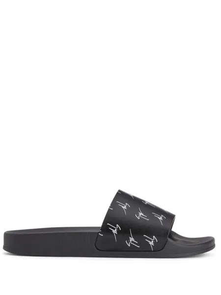 Giuseppe Zanotti шлепанцы Brett, черный