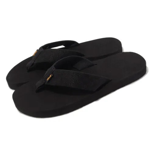 Мужские шлепанцы Teva M Mush II 2 Black Slip On Flip Flop Sandals Slippers 4168-BKBL