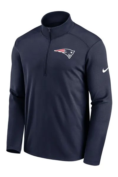Короткий спортивный костюм Nike на молнии с логотипом Fanatics New England Patriots Pacer Nike, синий