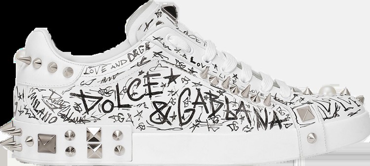 Кроссовки Dolce & Gabbana Portofino 'Punk Rock', белый