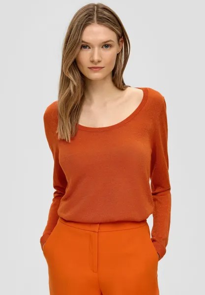 Вязаный свитер MIT GLITZER s.Oliver BLACK LABEL, цвет orange