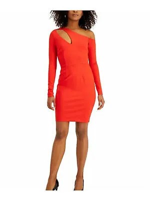 Женское оранжевое коктейльное платье-футляр длиной выше колена BAR III M