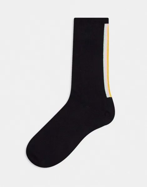 Черные носки в полоску Paul Smith