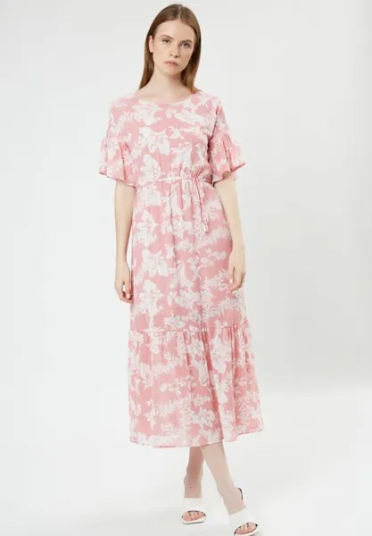 Повседневное платье FLORAL FLOUNCED INFLUENCER, цвет pink