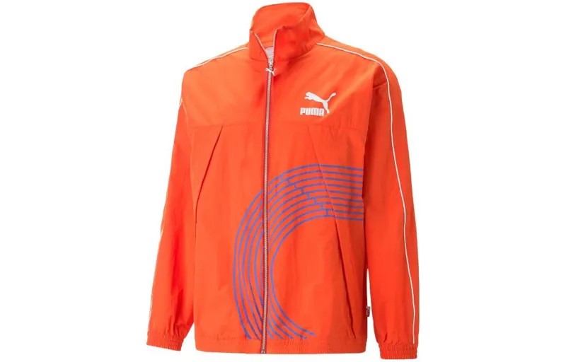 Мужская спортивная куртка T7, кирпично-красная Puma, красный