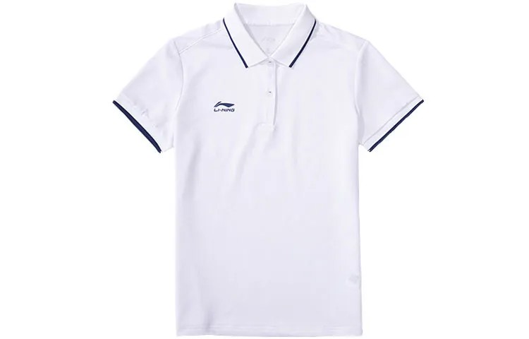 Рубашка поло женская белая Lining