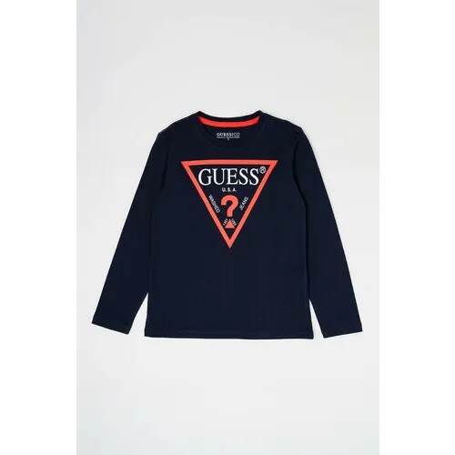 Лонгслив GUESS, размер 7 лет, синий