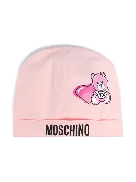 Moschino Kids шапка бини с принтом Teddy Bear