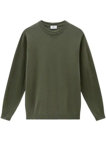 Woolrich джемпер с вышитым логотипом, зеленый