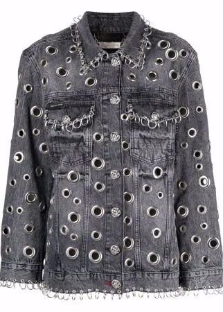 Philipp Plein джинсовая куртка с металлическим декором