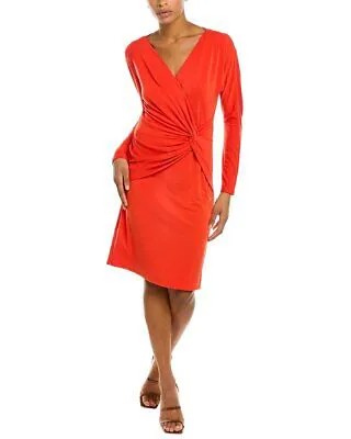 Женское платье миди Josie Natori с боковым узлом, красное, L