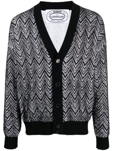 Missoni кардиган Zigzag с пайетками, черный