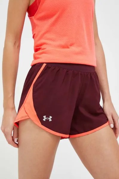 Шорты для бега Fly-By 2.0 Under Armour, гранат