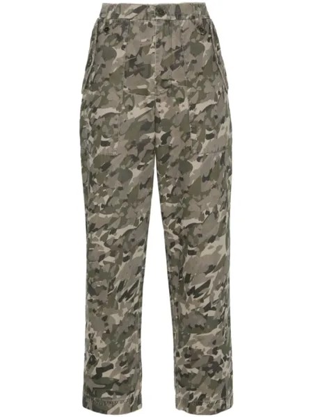 Zadig&Voltaire брюки с камуфляжным принтом, зеленый