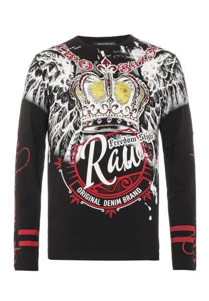Лонгслив Cipo & Baxx Langarmshirt, черный