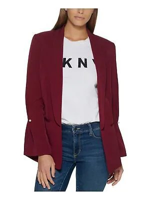Женский бордовый пиджак для работы DKNY 2