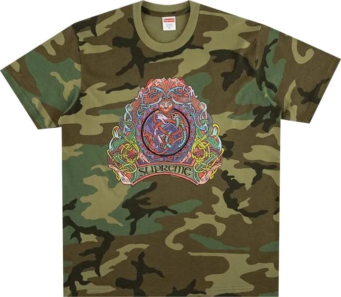 Футболка Supreme Knot Tee 'Woodland Camo', разноцветный