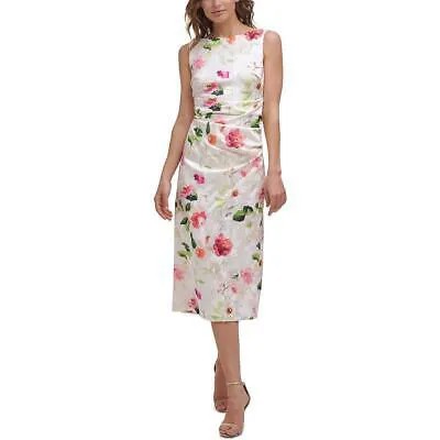 Женское коктейльное и вечернее платье миди без рукавов с цветочным принтом Eliza J BHFO 4633