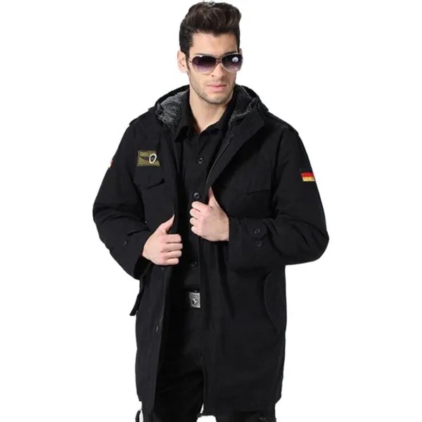 Новинка, Мужская немецкая армейская Военная тактическая куртка, Мужская классическая ветрозащитная термокуртка, верблюжьи волосы, пальто