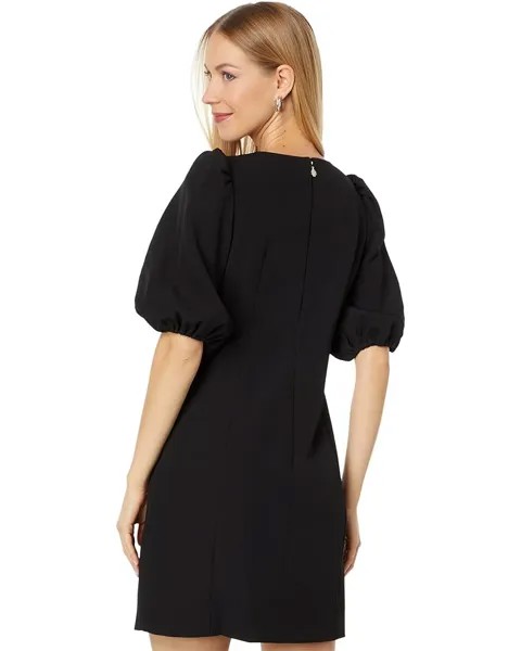 Платье Kate Spade New York Embellished Double Crepe Dress, черный