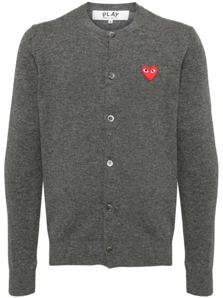 Comme Des Garçons Play шерстяной кардиган, серый