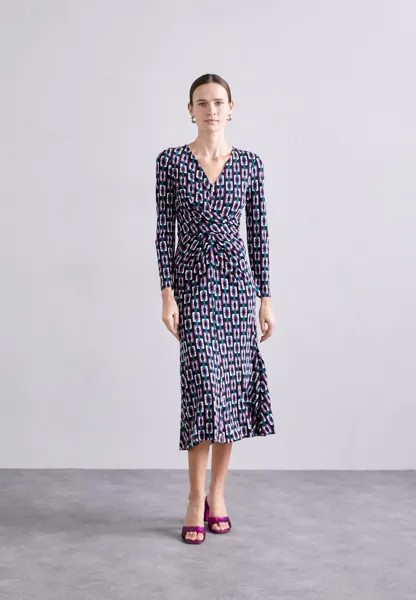 Платье из джерси New Timmy Dress Diane von Furstenberg, цвет multi black