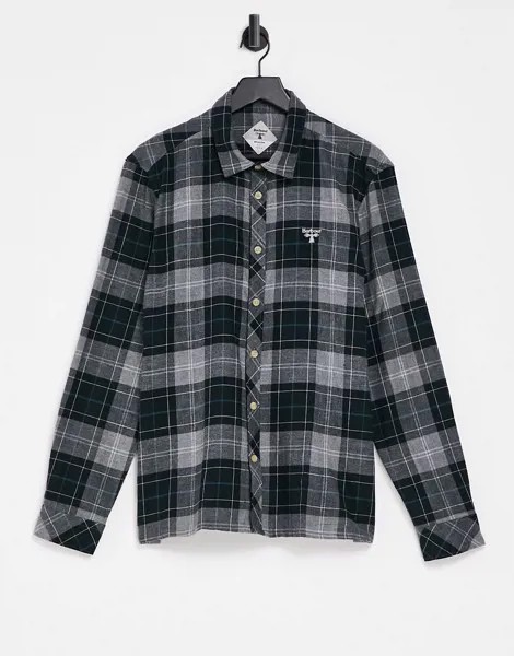 Серая рубашка в клетку Barbour Beacon-Серый